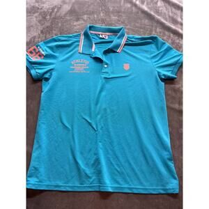 VTG 90s K-Swiss Men's Size L Retro Golf Tennis Short Sleeve USA Made Polo‎ Shirt